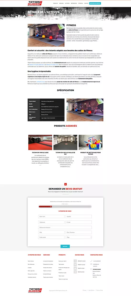 Page du site