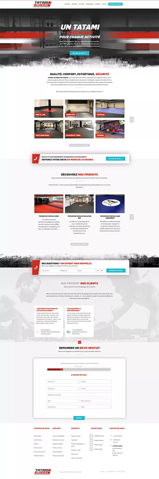 Page du site