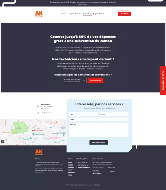 Page du site