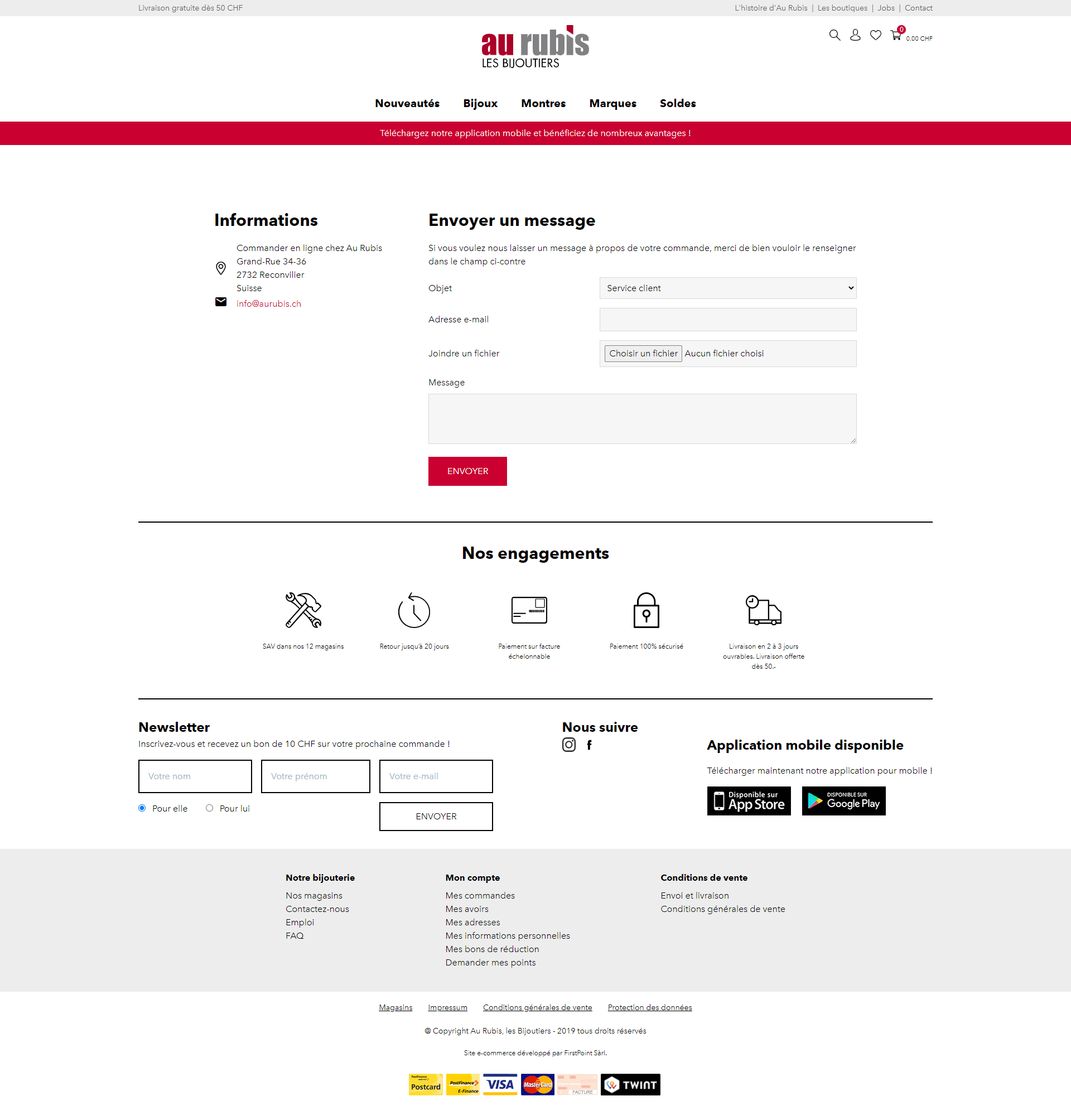 Page du site