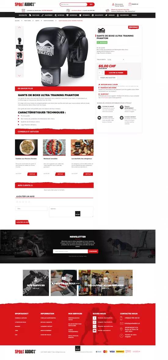 Page du site