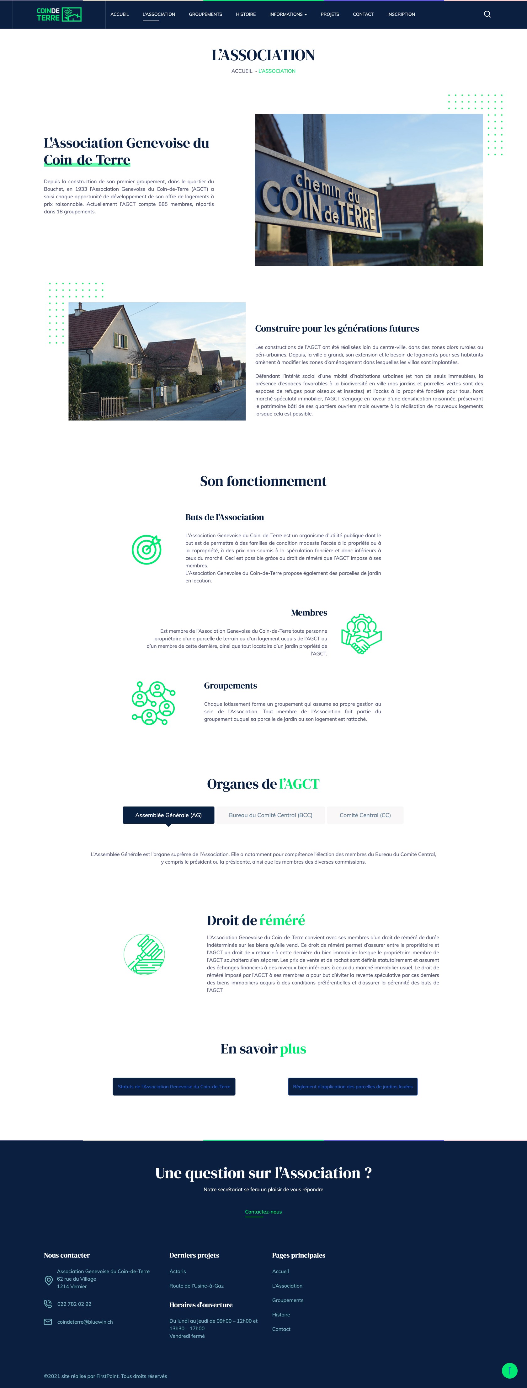 Page du site
