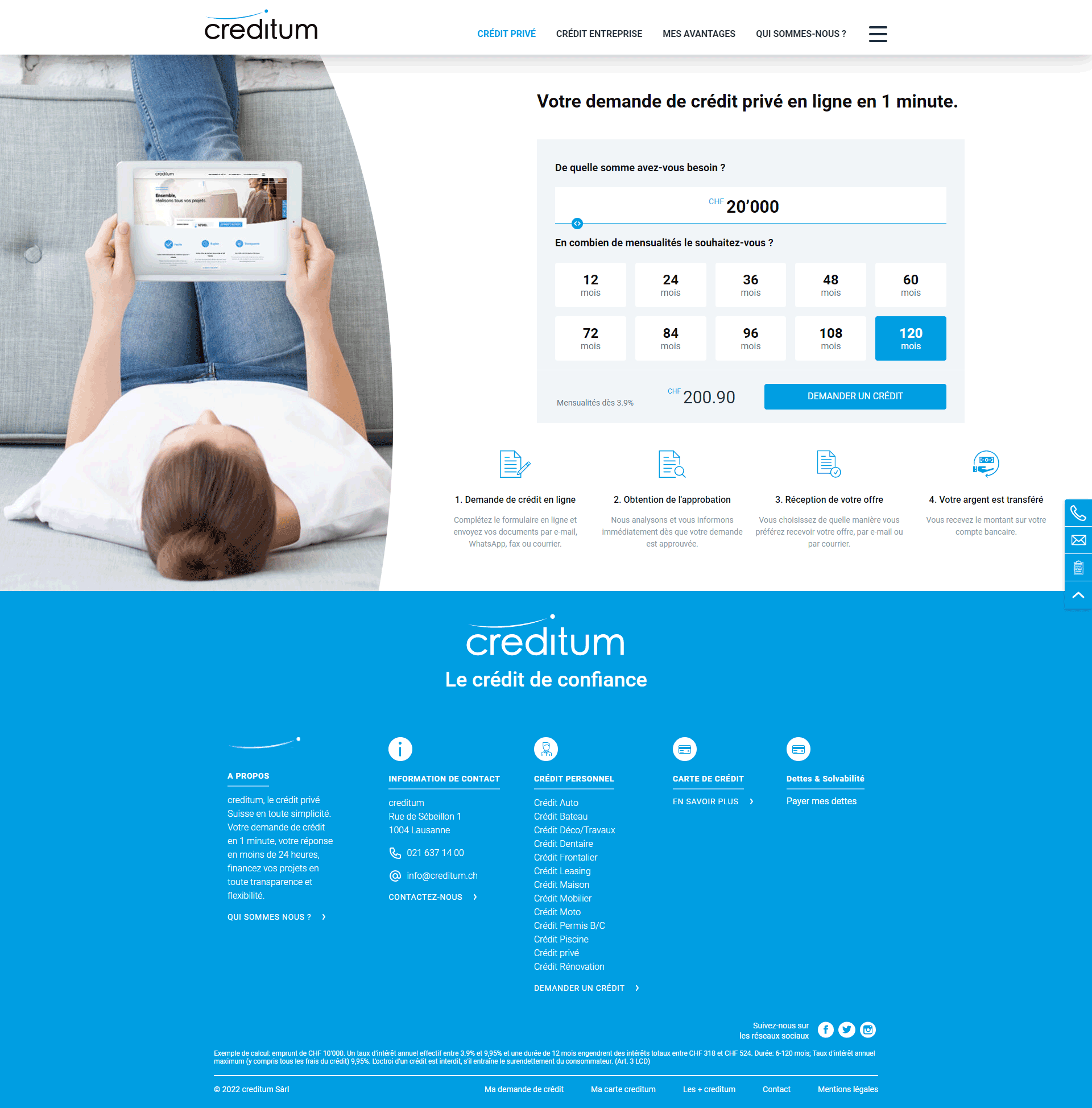 Page du site