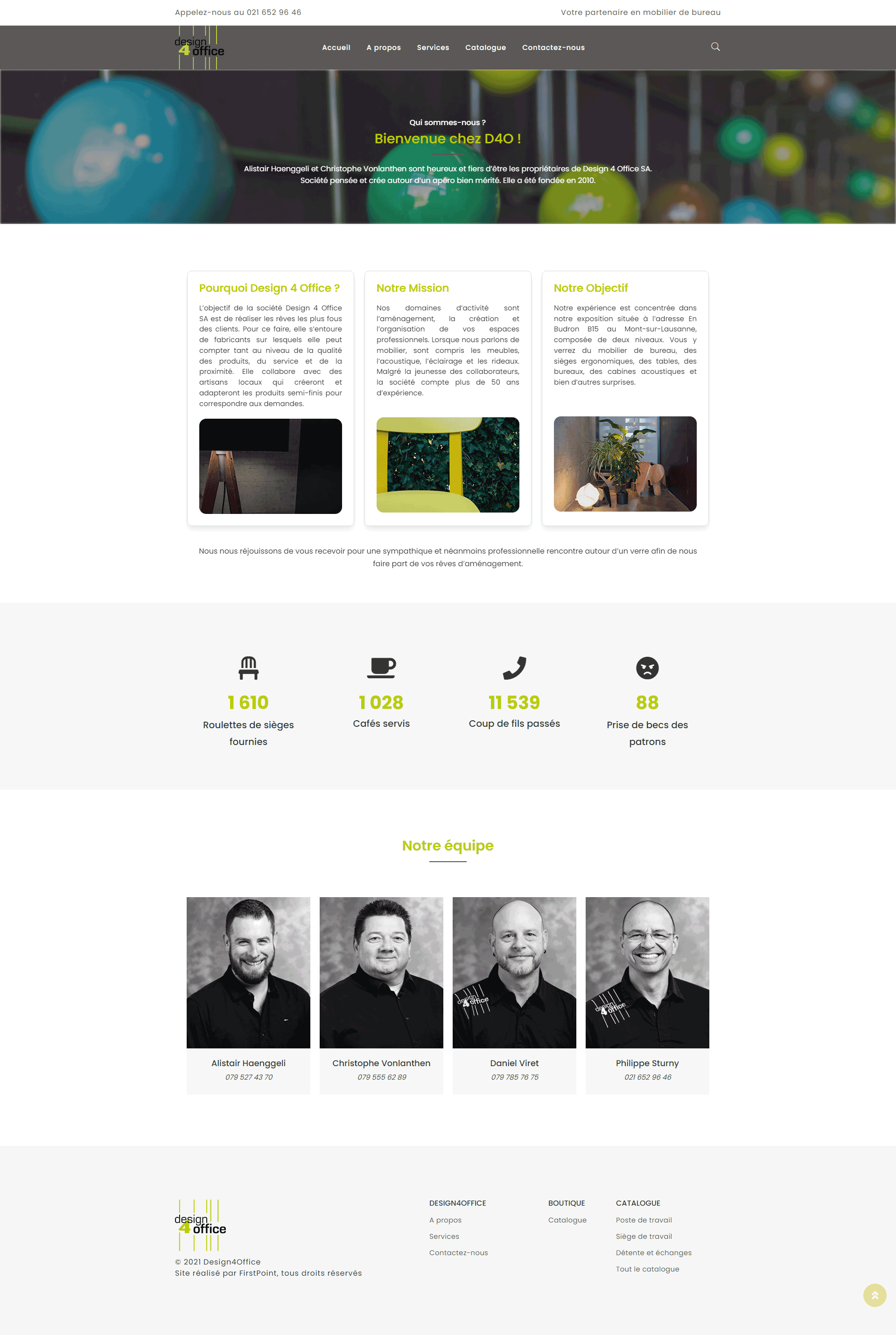 Page du site
