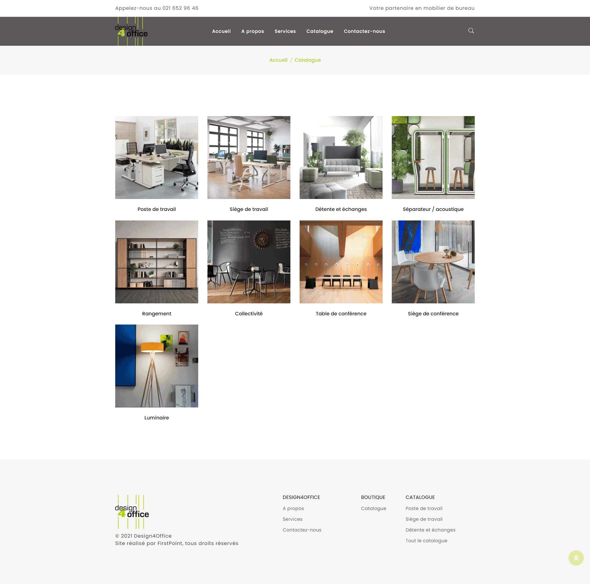 Page du site