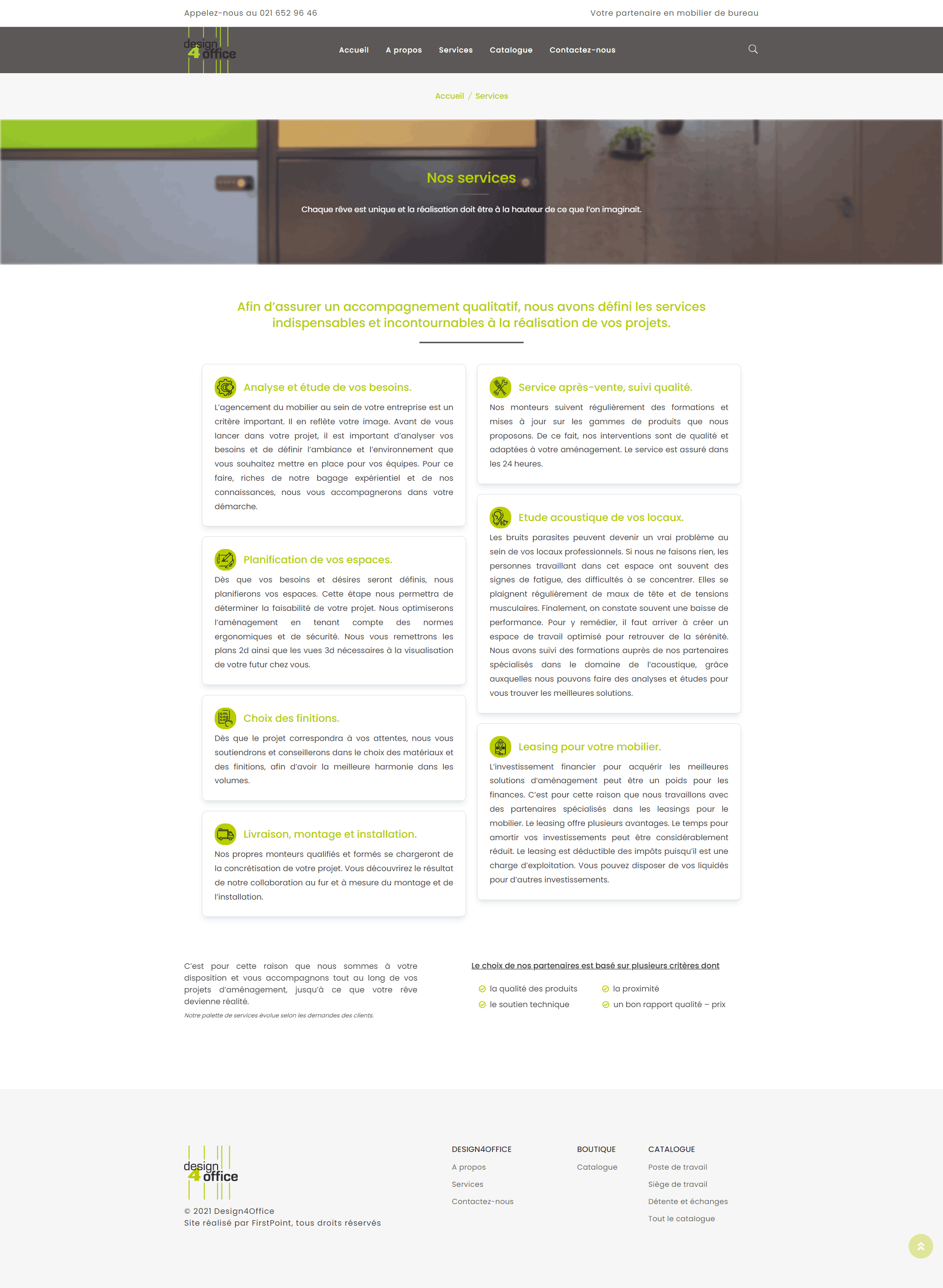 Page du site