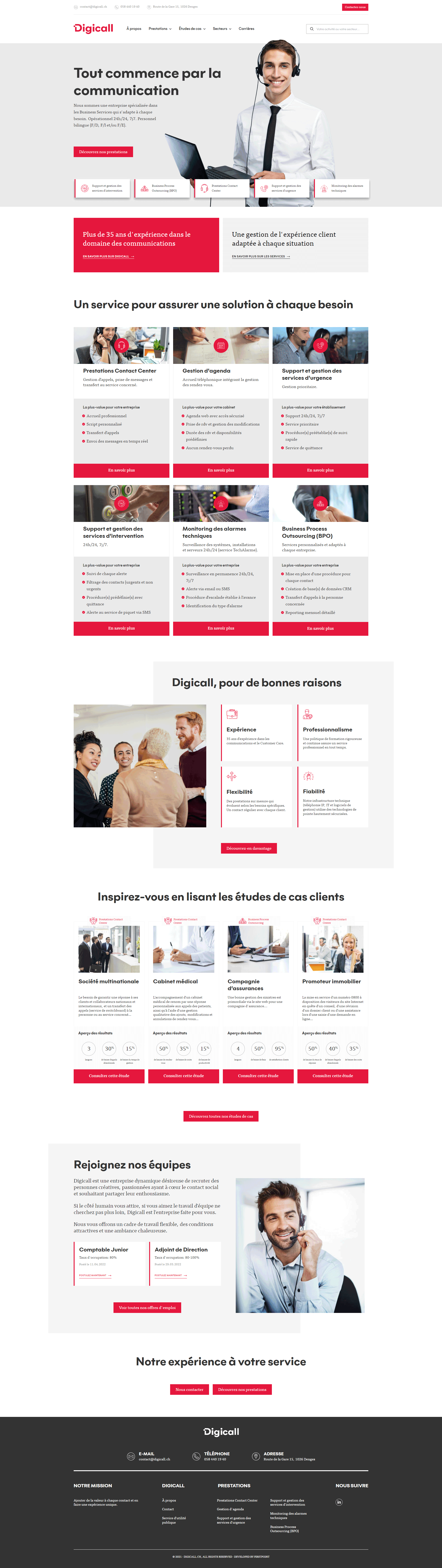 Page du site