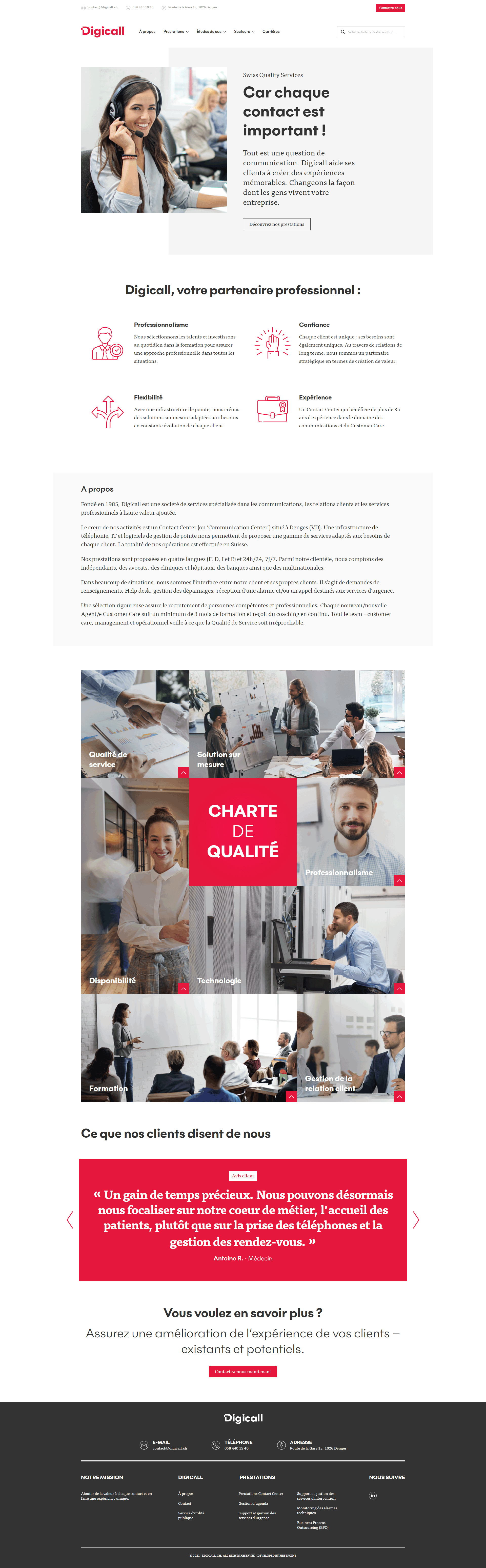 Page du site
