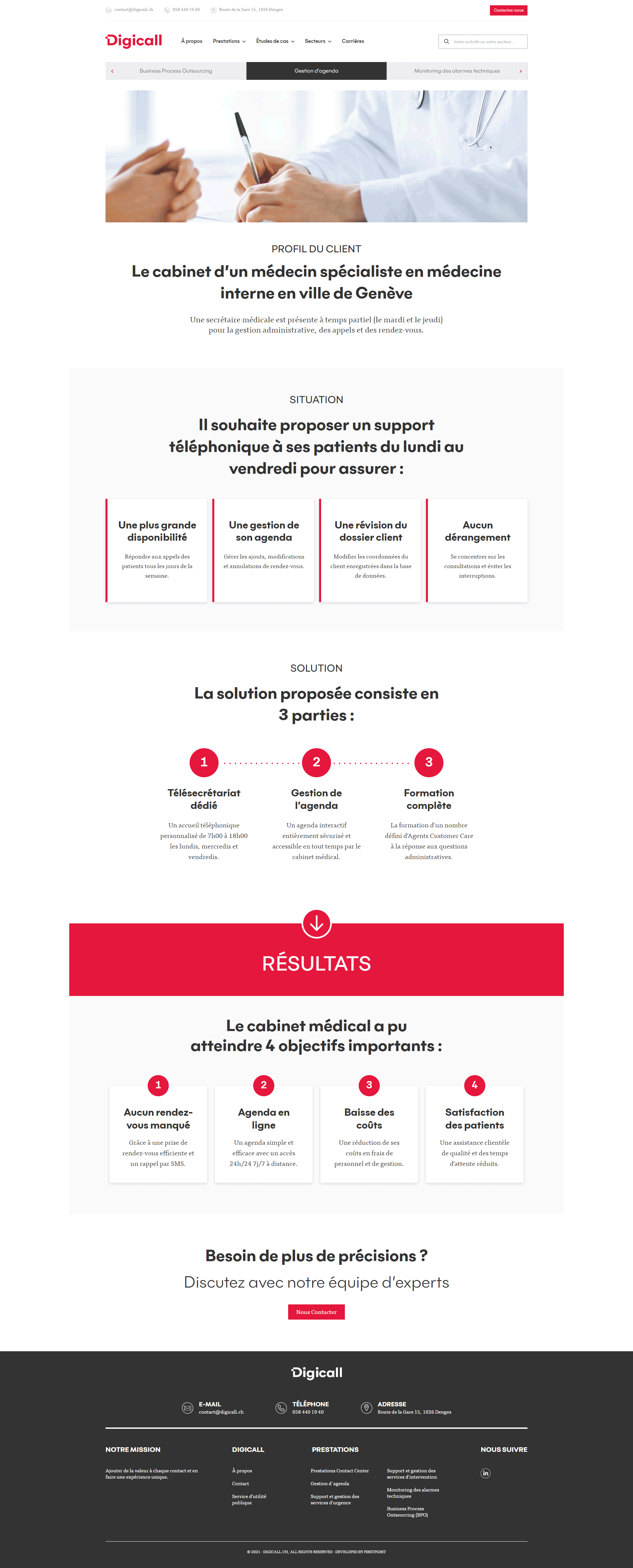 Page du site
