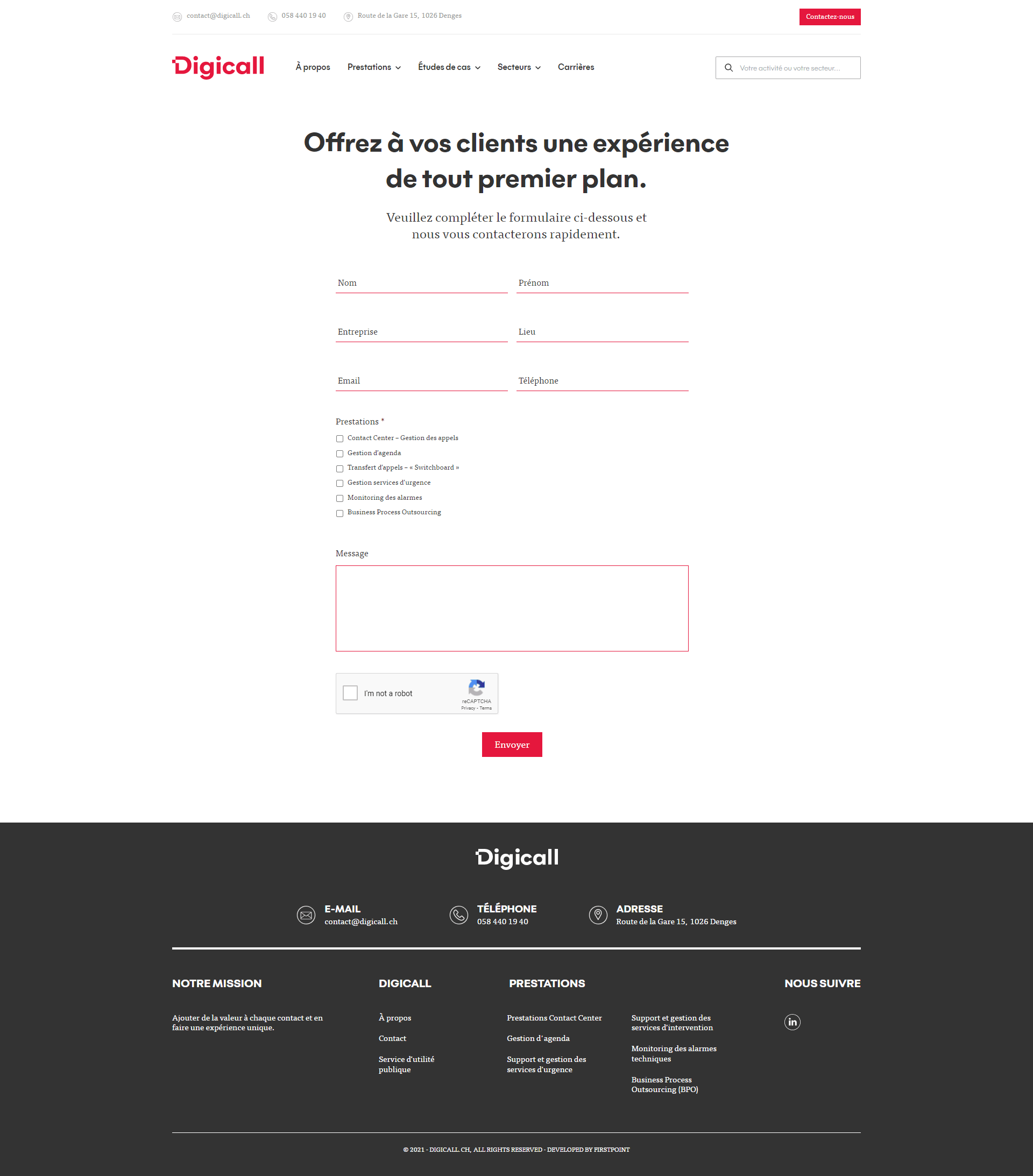 Page du site