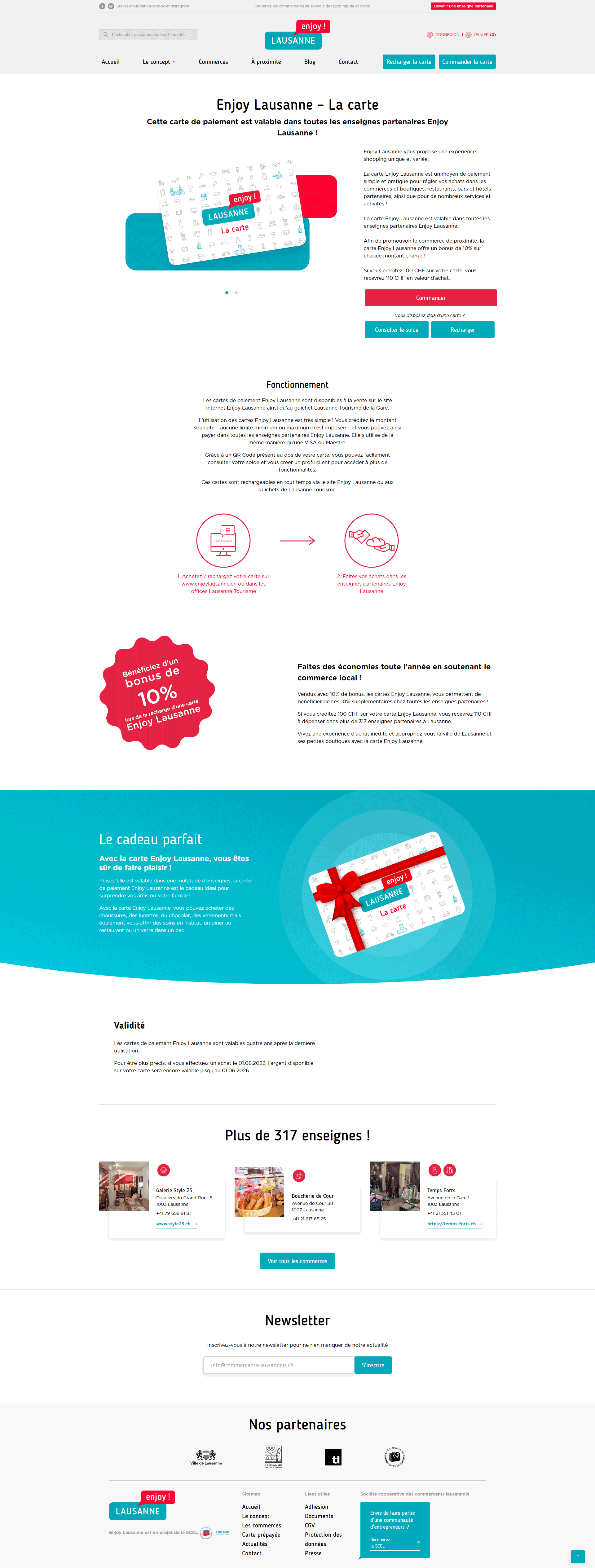 Page du site