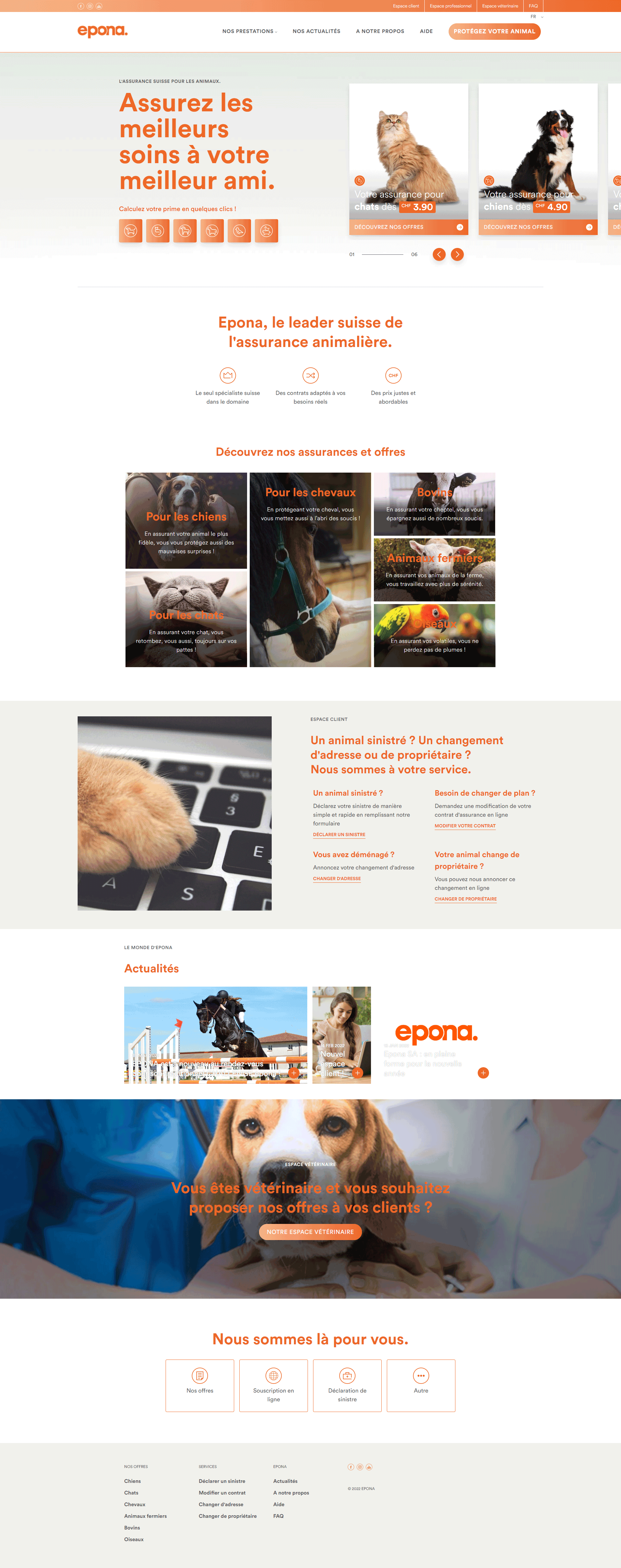 Page du site