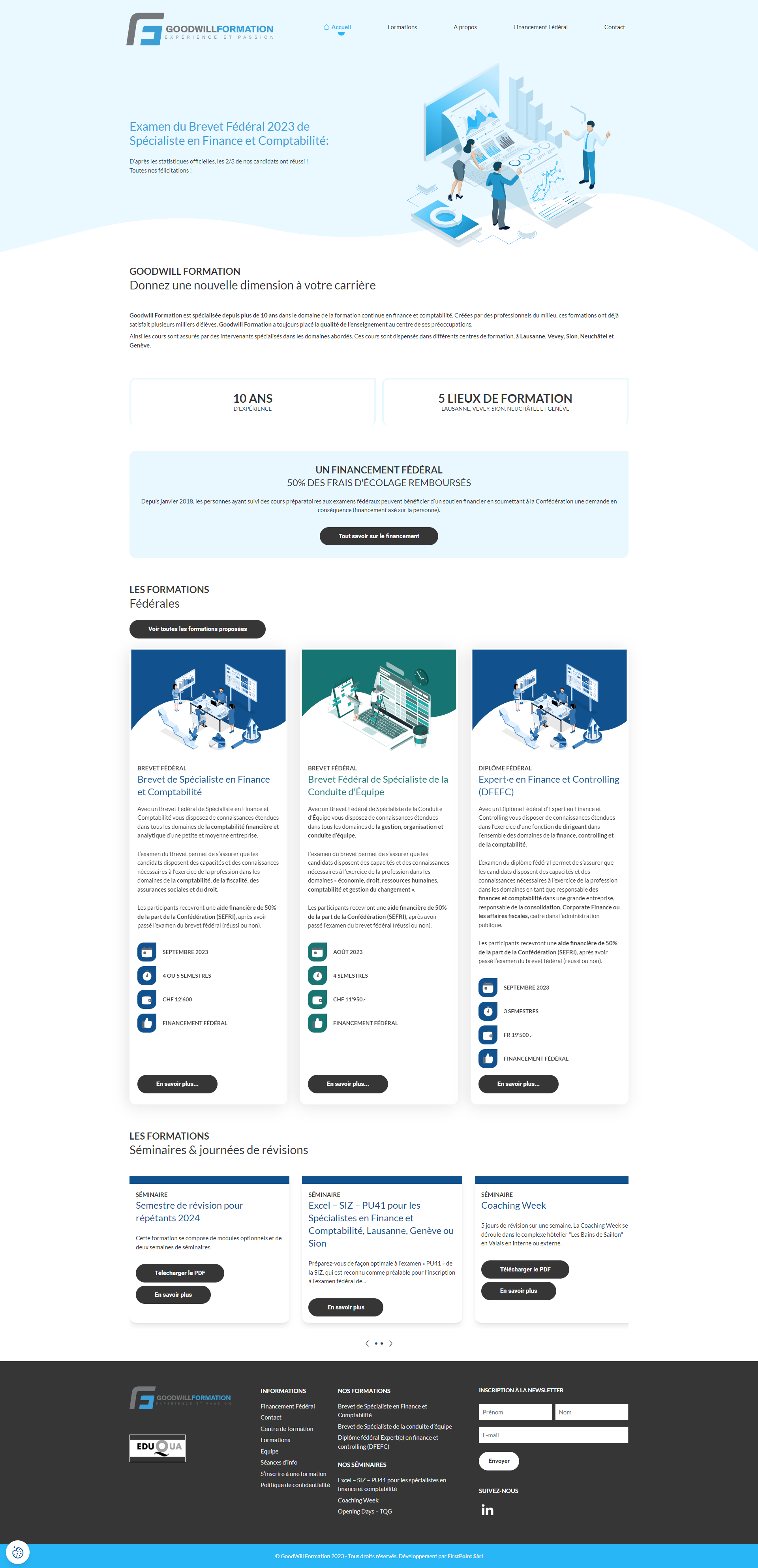 Page du site