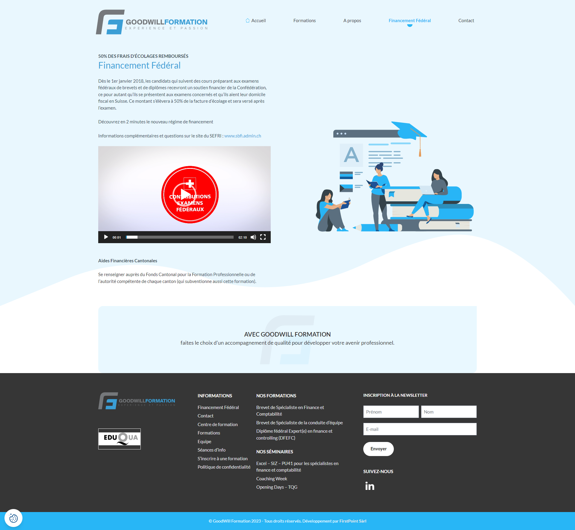Page du site