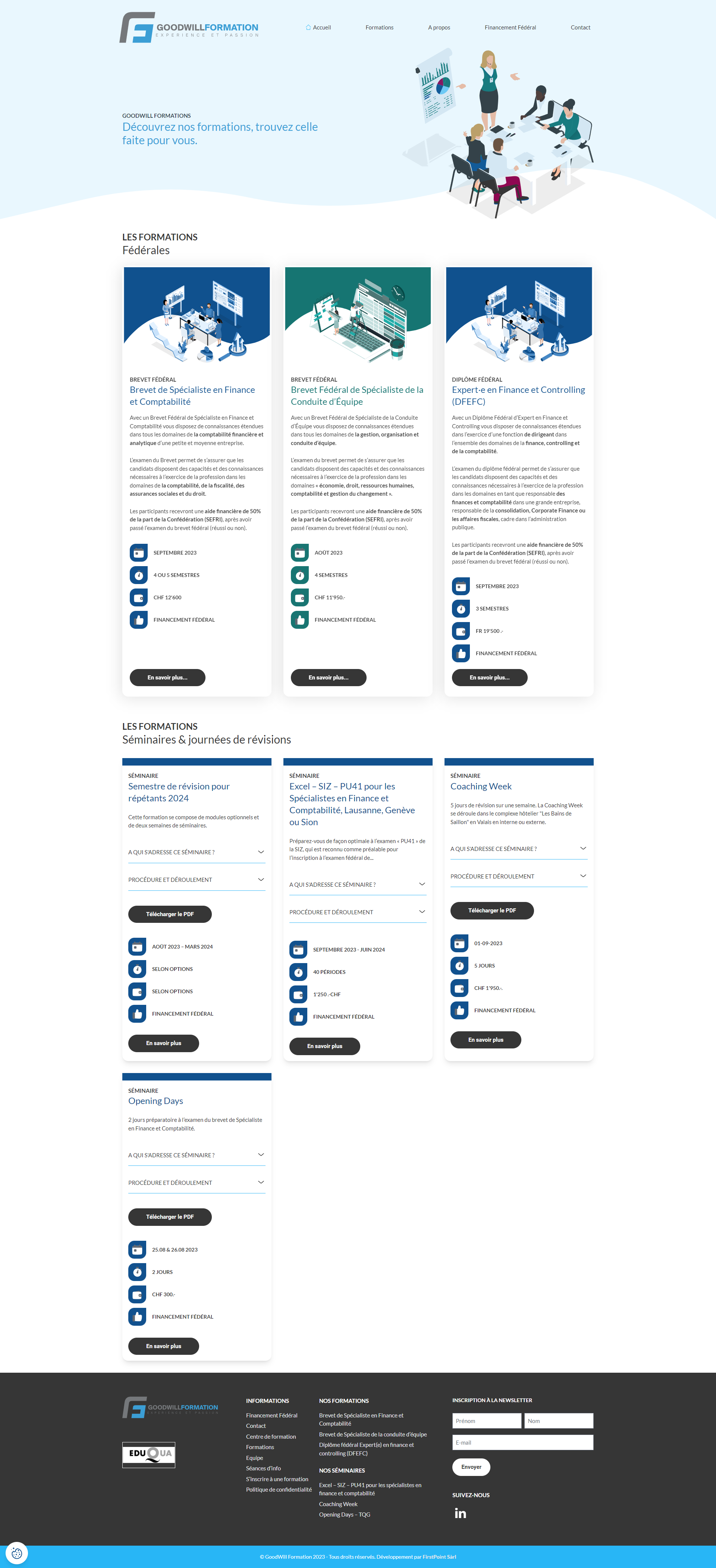 Page du site