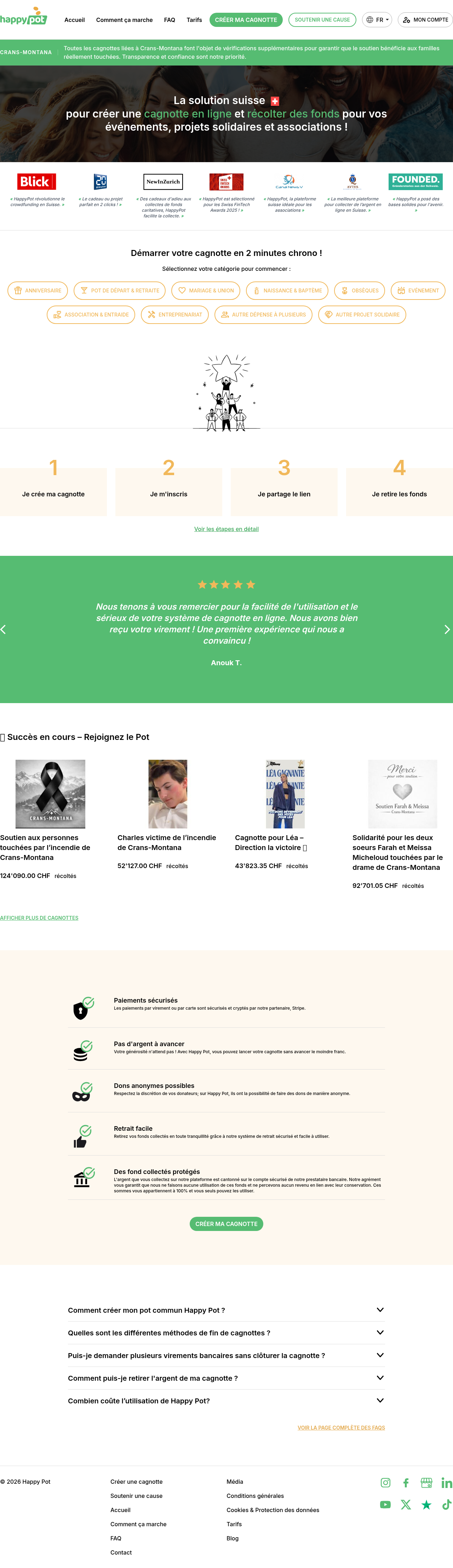 Page du site
