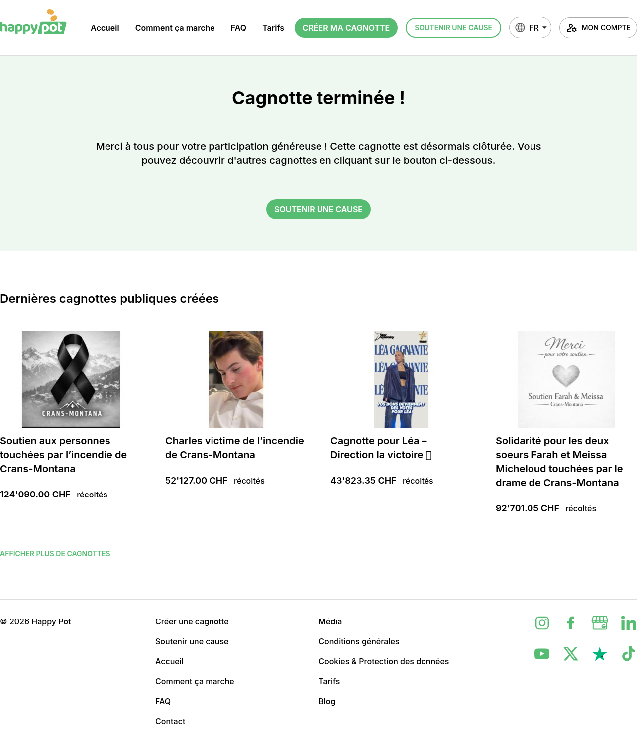 Page du site