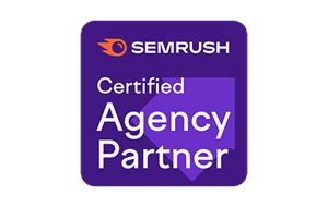 Nous sommes une agence certifiée par la plateforme Semrush, spécialisée et analyses comparatives pour le marketing digital.